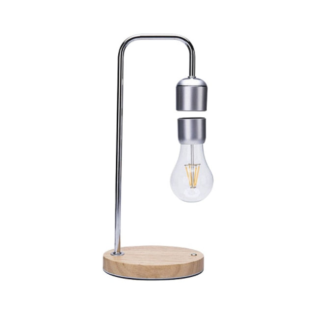 Levitating Light Bulb Lamp - With wireless phone charging